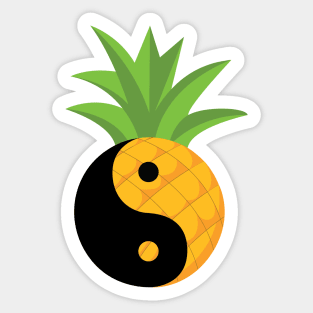 Presenting Yin & Yang Pineapple Sticker